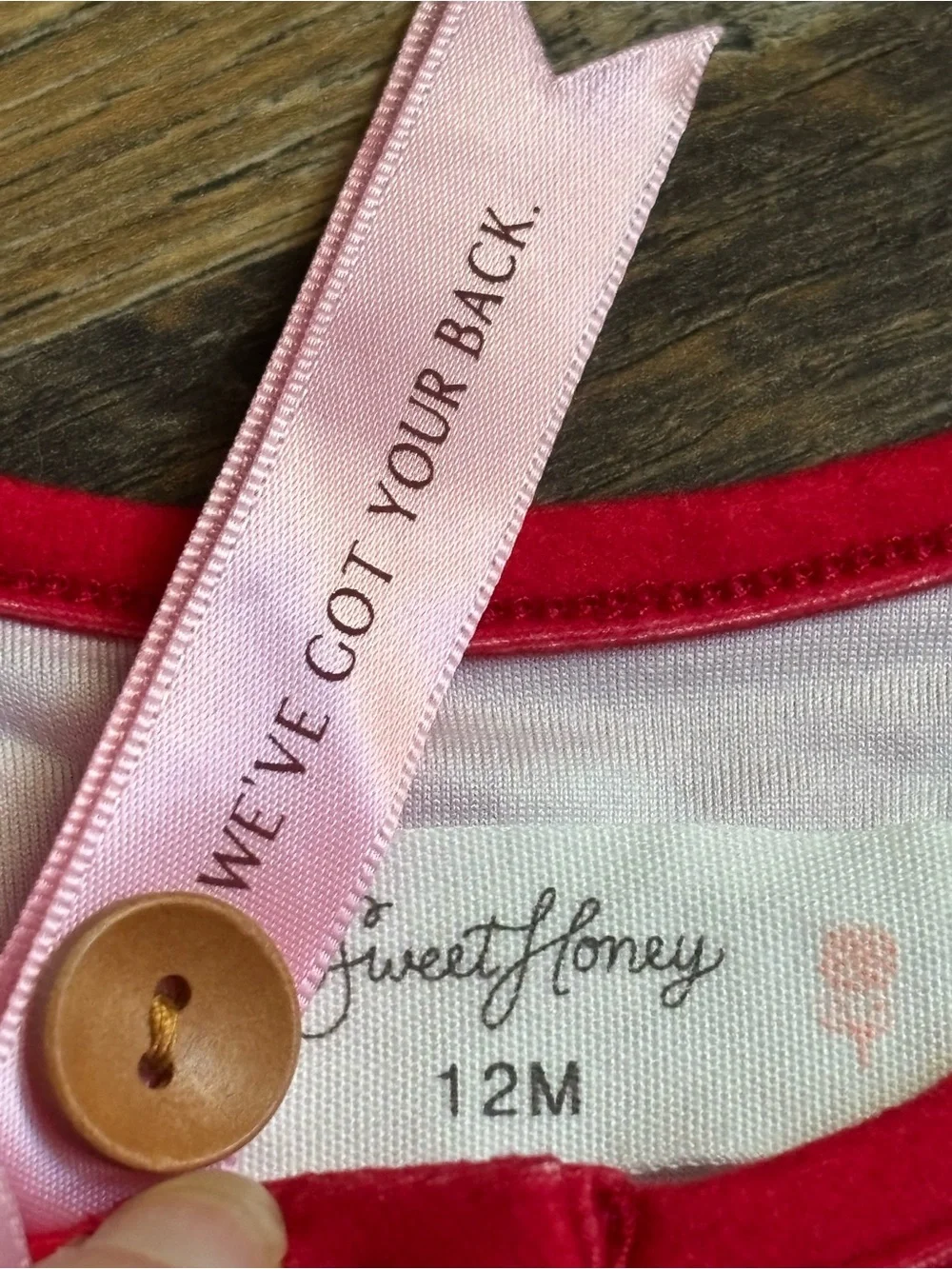 Sweet honey brand heart print 2-piece set size 12 months NWT